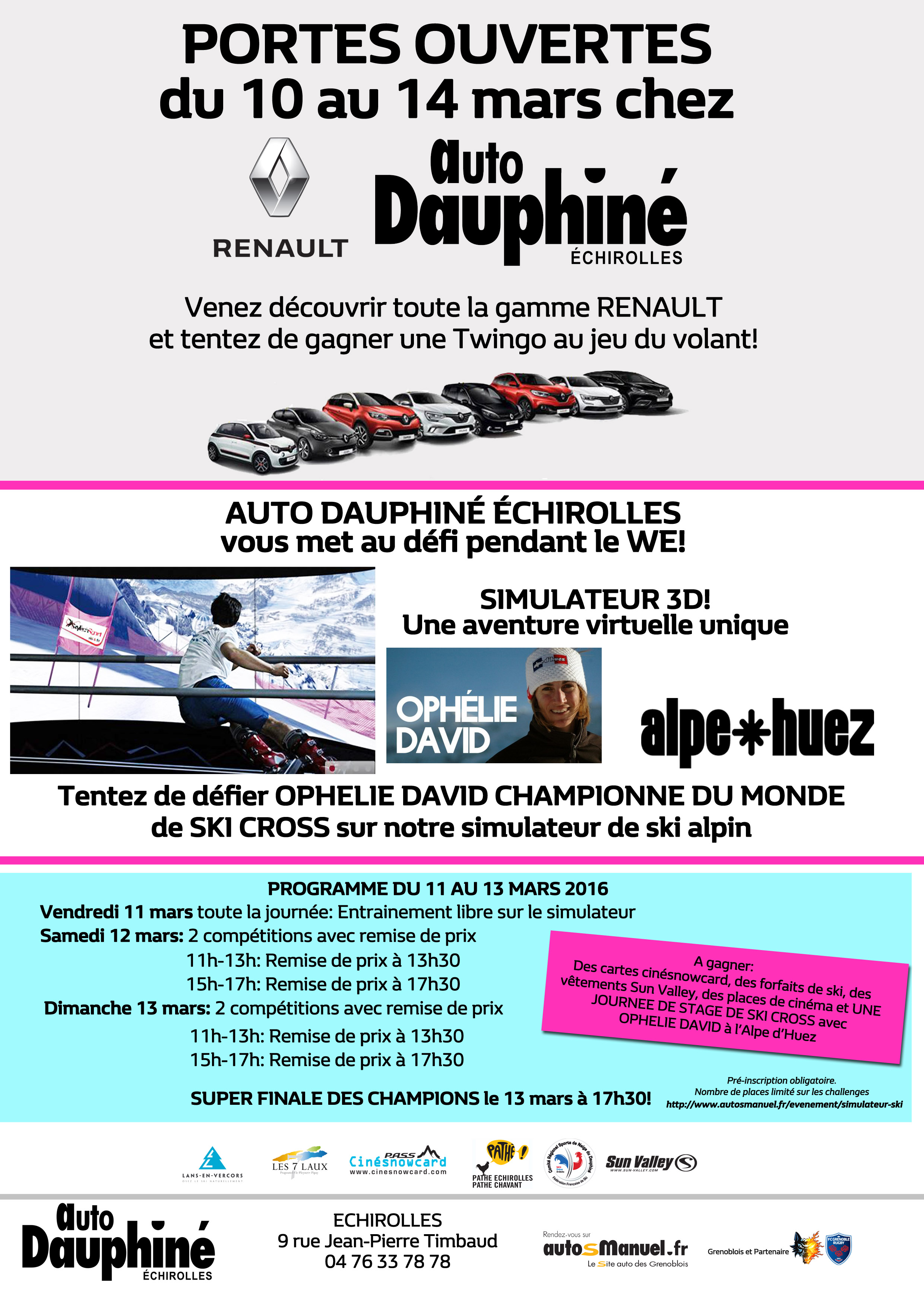 RELEVEZ LE DEFIS AVEC AUTO DAUPHINE ECHIROLLES